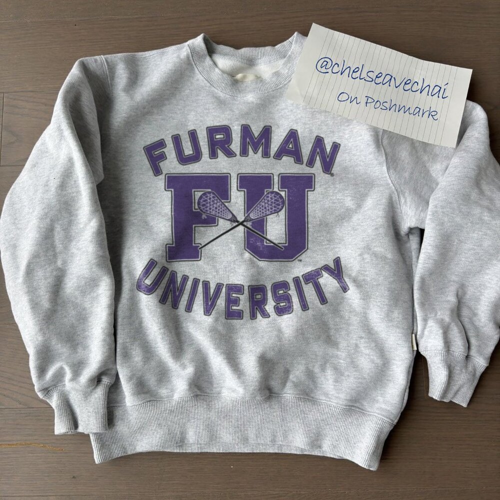 Vintage Furman University FU Sweatshirt, Liberal Arts University Men Women Shirt